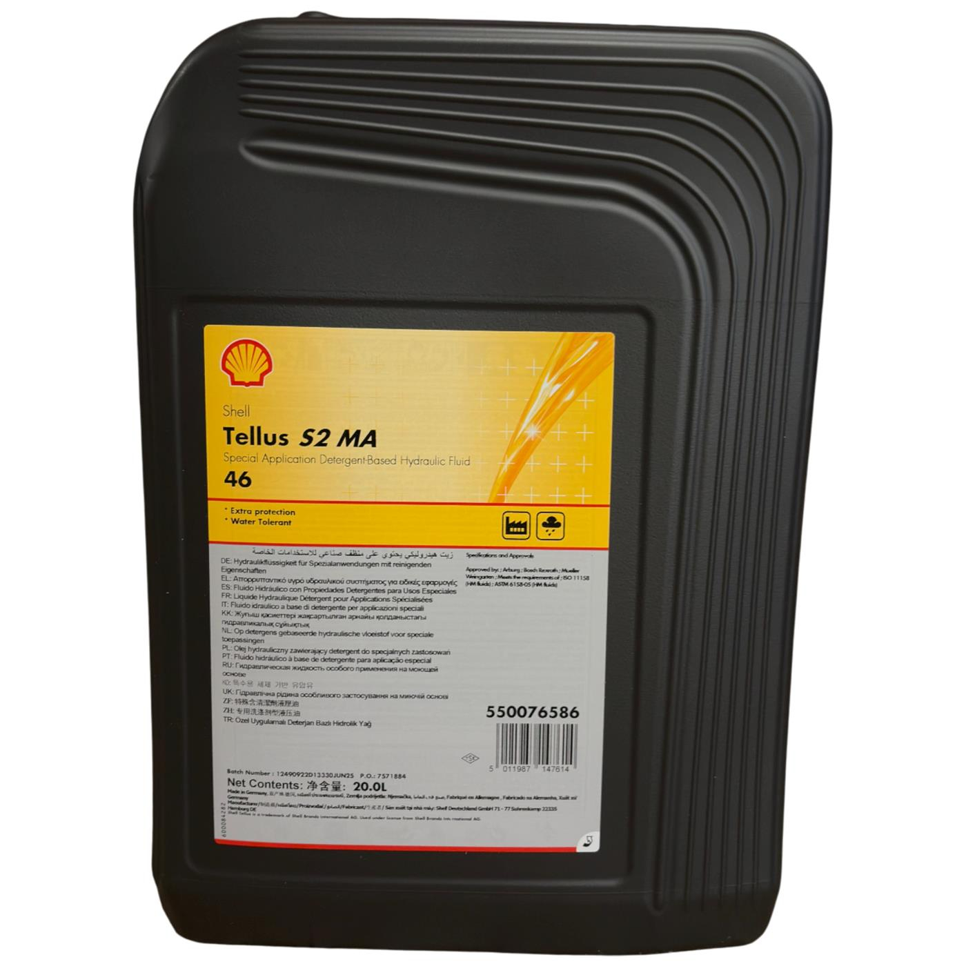 SHELL TELLUS S2 MA   46    (TELLUS DO 46)           20 LT