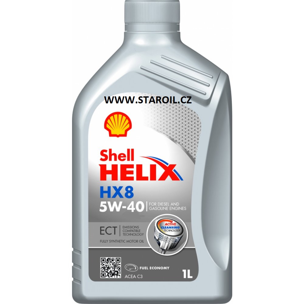 SHELL HELIX HX8 ECT  5W-40      1 LT