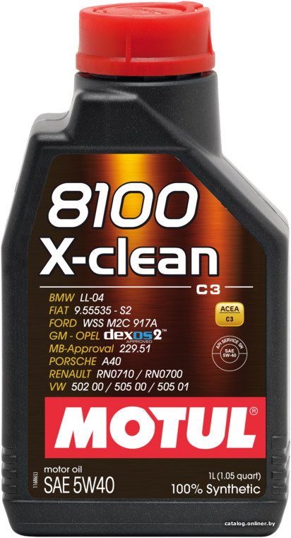 MOTUL 8100 X-CLEAN  5W-40    1LT