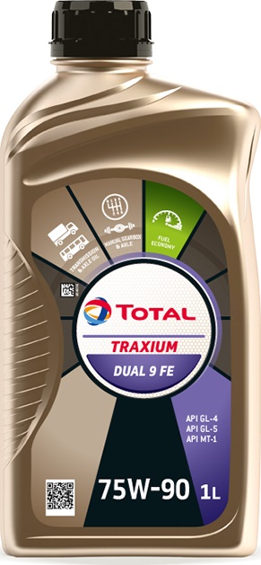 TOTAL TRAXIUM DUAL 9 FE 75W-90    1LT               