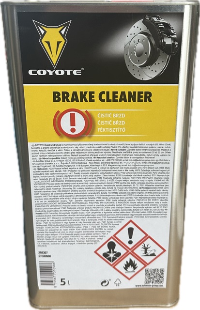 COYOTE ČISTIČ BRZD TEKUTÝ   5LT   (VÝPRODEJ)