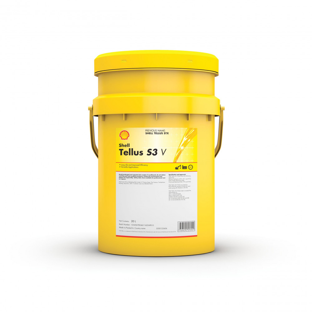 SHELL TELLUS S3 VX   32  ZINC FREE         20 LT