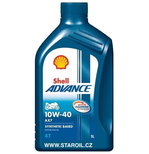 SHELL ADVANCE 4T AX7   10W-40       1LT